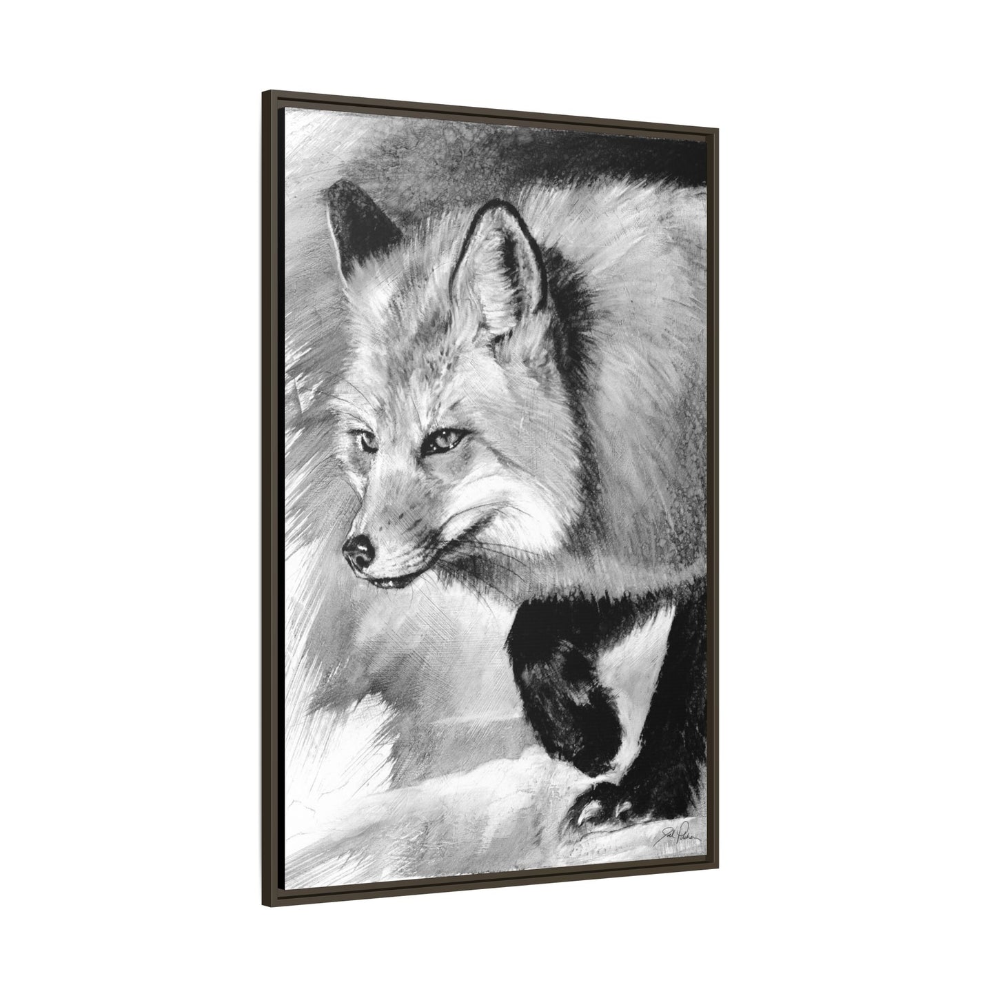 "Fox" Framed Canvas