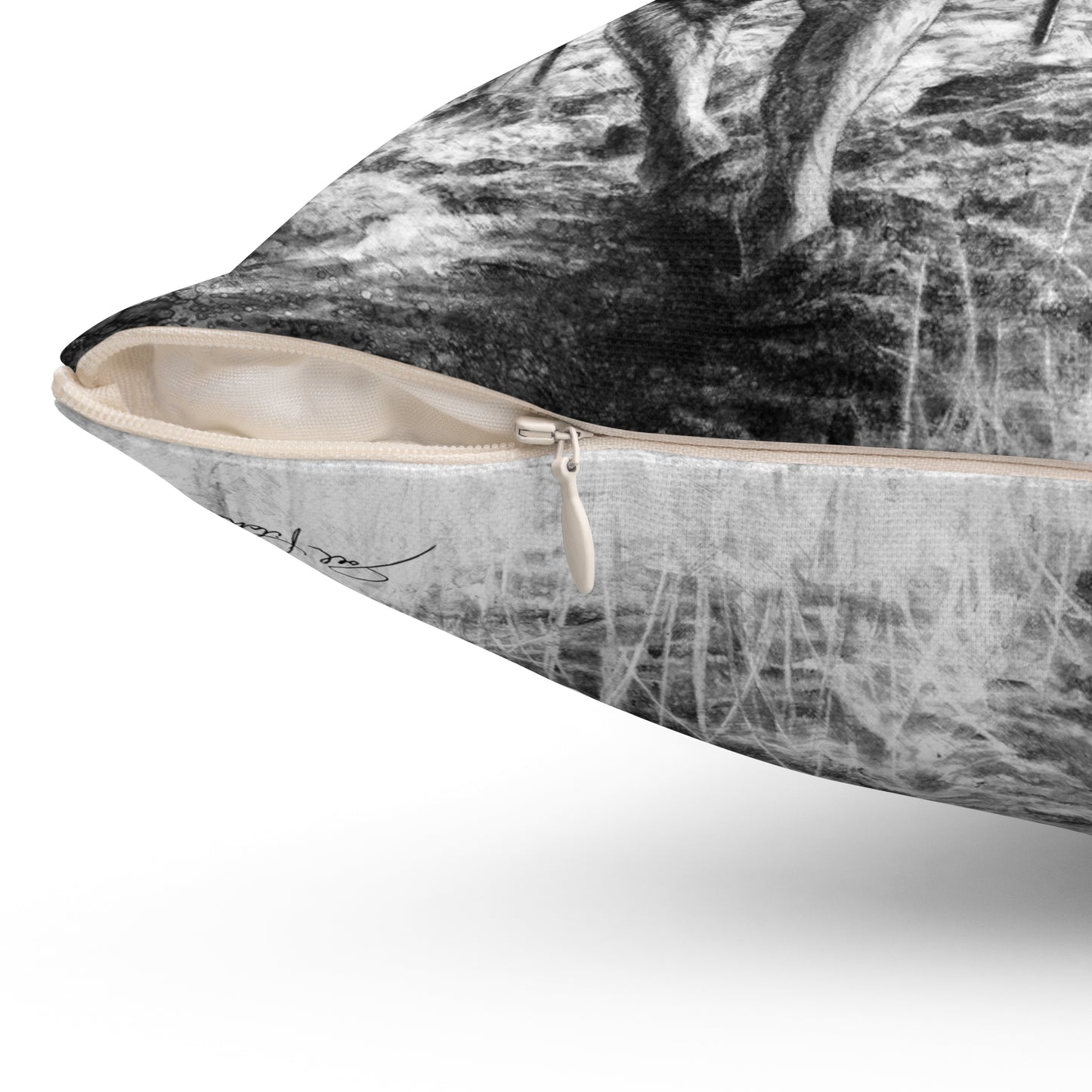 "Shallow Crossing" Square Pillow.