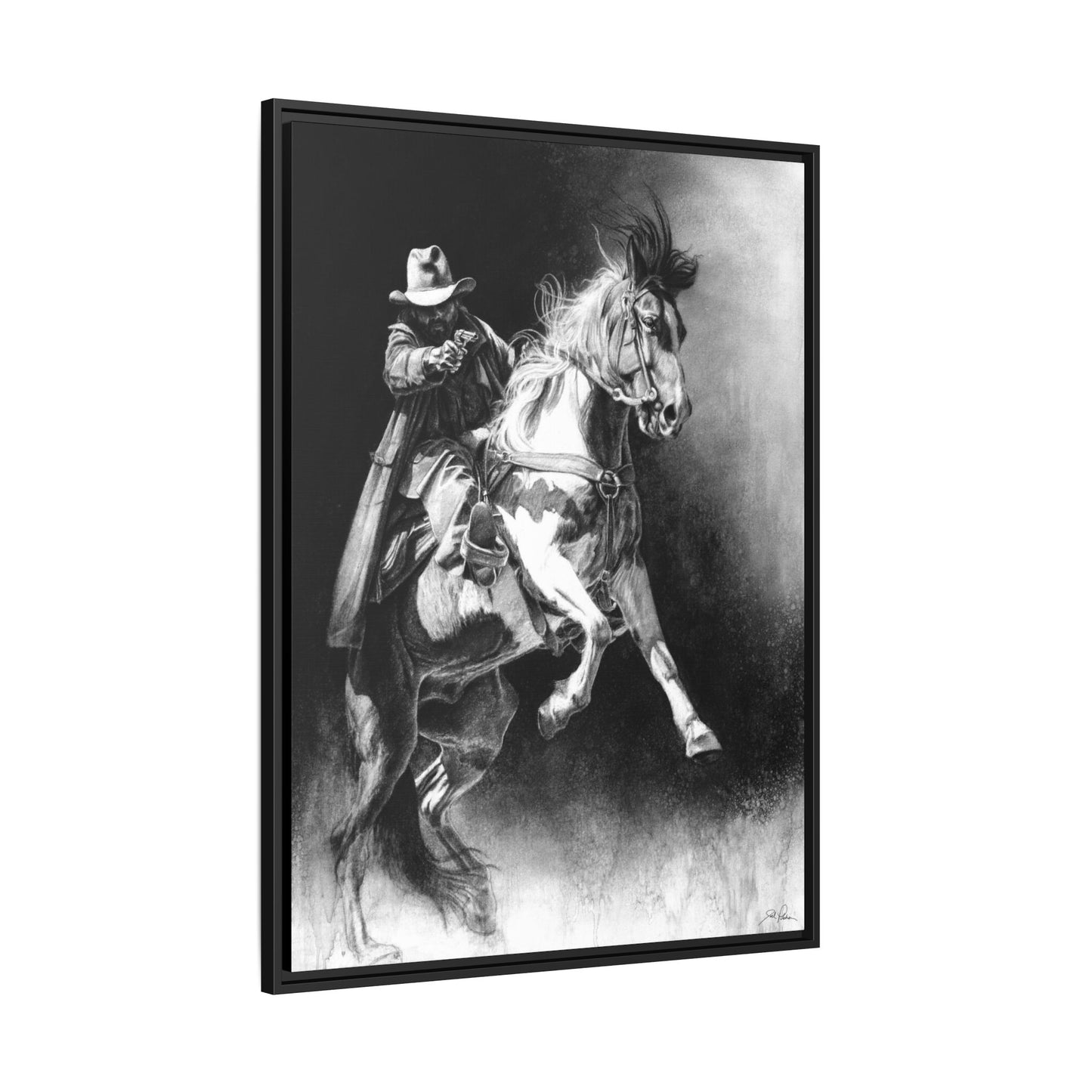 "Rough Rider" Framed Canvas