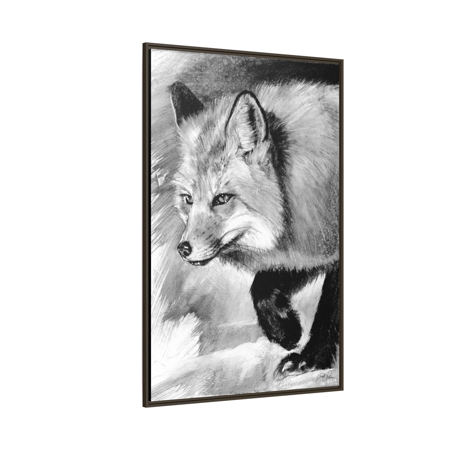 "Fox" Framed Canvas