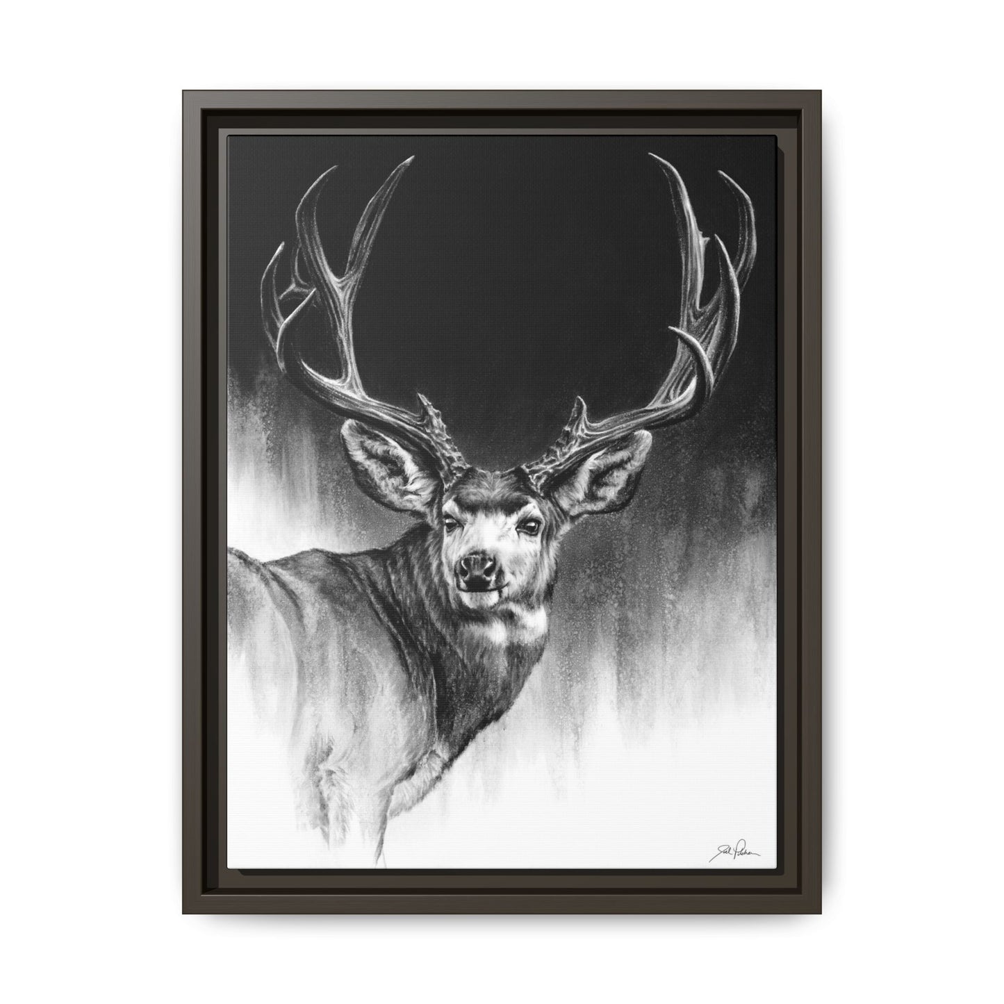 "Looking Back" Framed Canvas