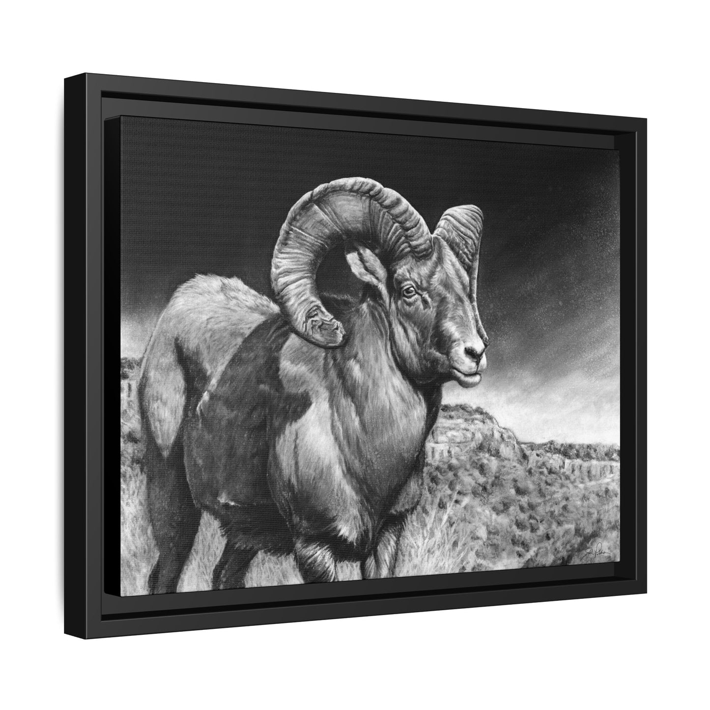 "High Class" Framed Canvas