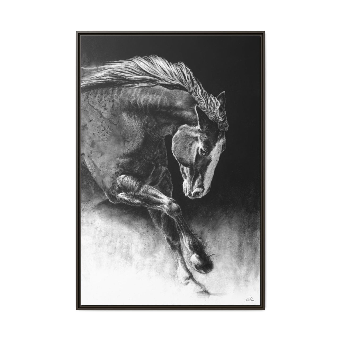 "Unbridled" Framed Canvas