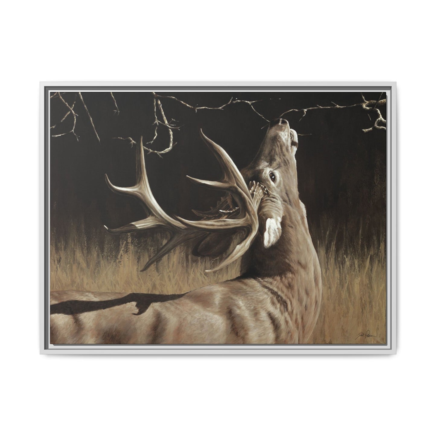 "Calling Card" Framed Canvas