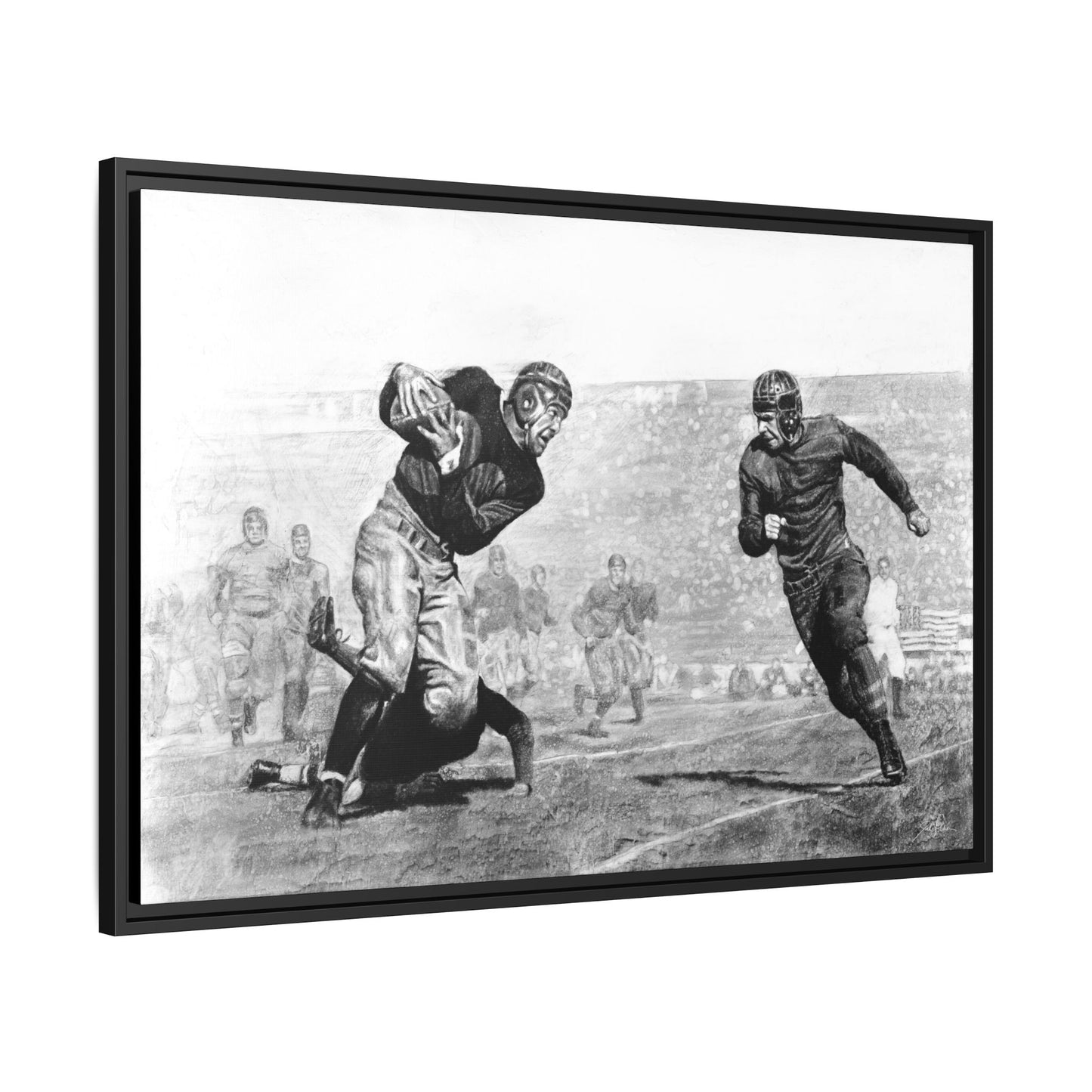 "Leatherheads" Framed Canvas