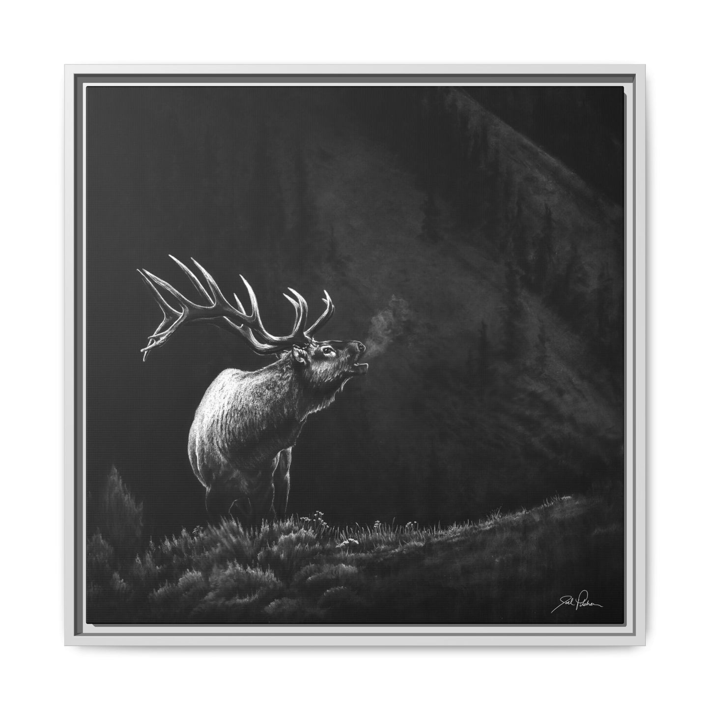 "Mountain Monarch" Framed Canvas