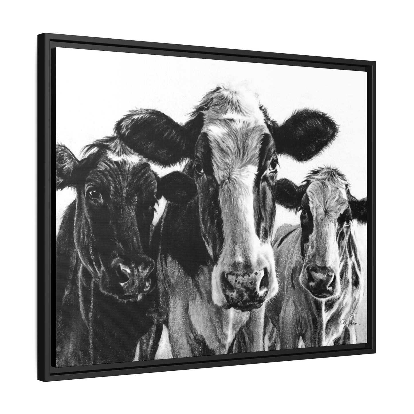"Milk Maids" Framed Canvas