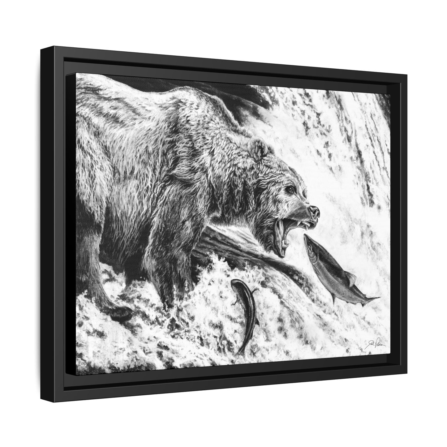 Gone Fishin'" Framed Canvas