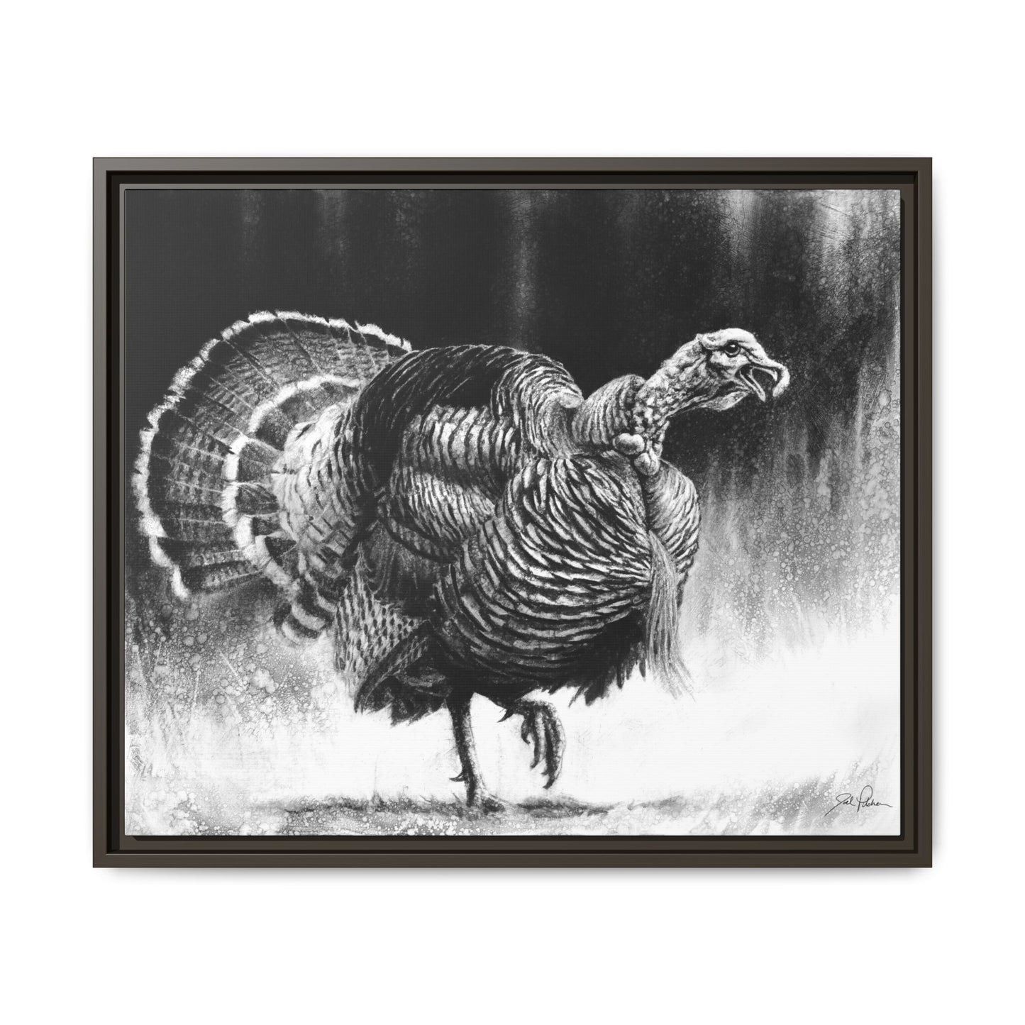 "Gobbler" Framed Canvas