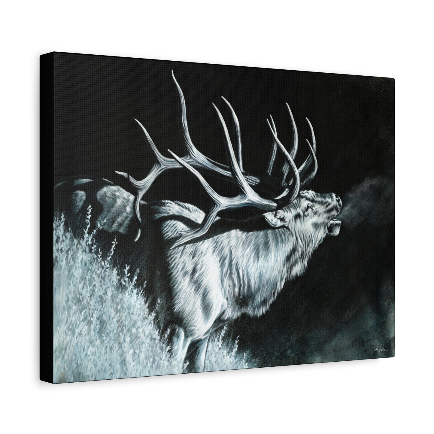 "Moonlit Melody" Stretched Canvas