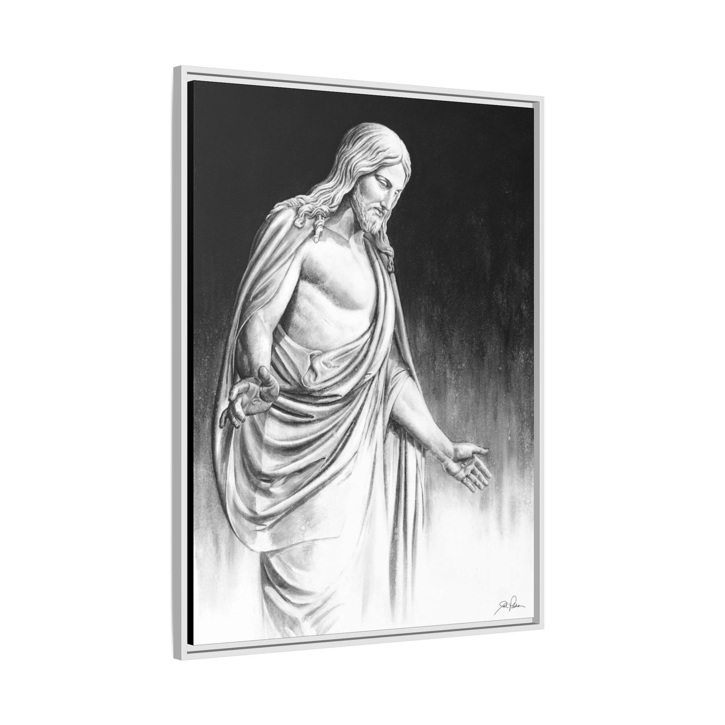 "Come Unto Me" Framed Canvas