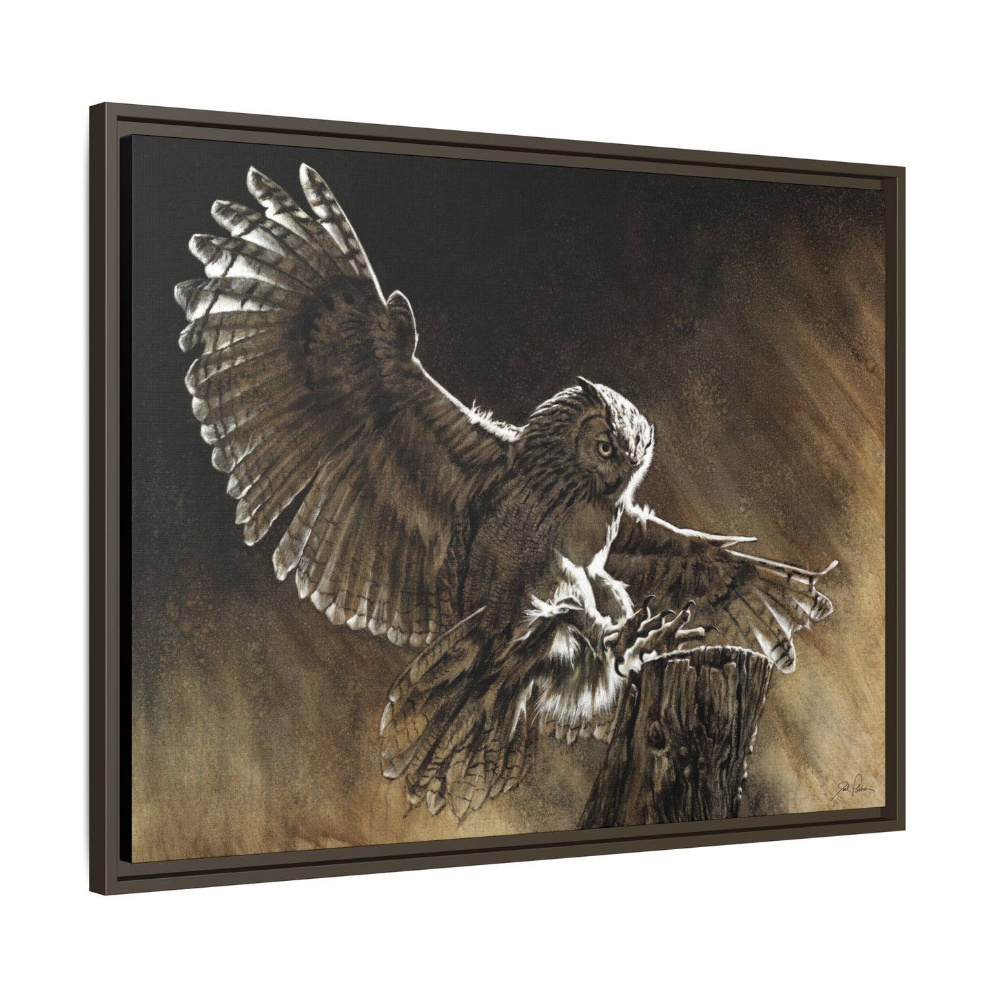 "Night Shift" Framed Canvas