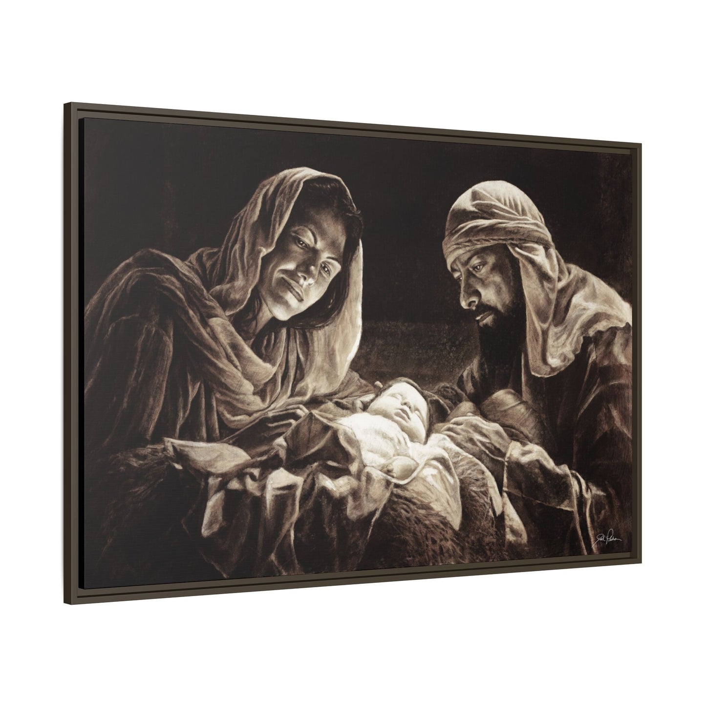"Light of the World" Framed Canvas