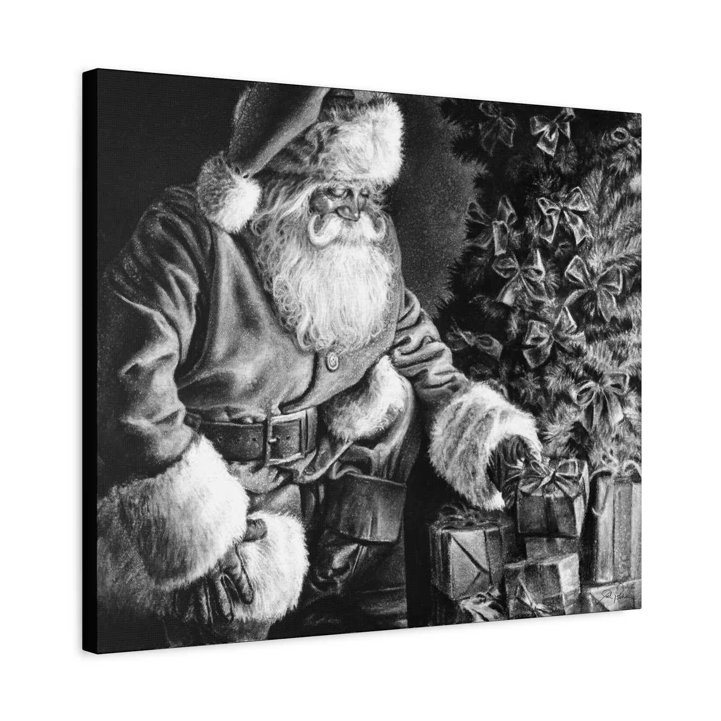 "Secret Santa" Stretched Canvas