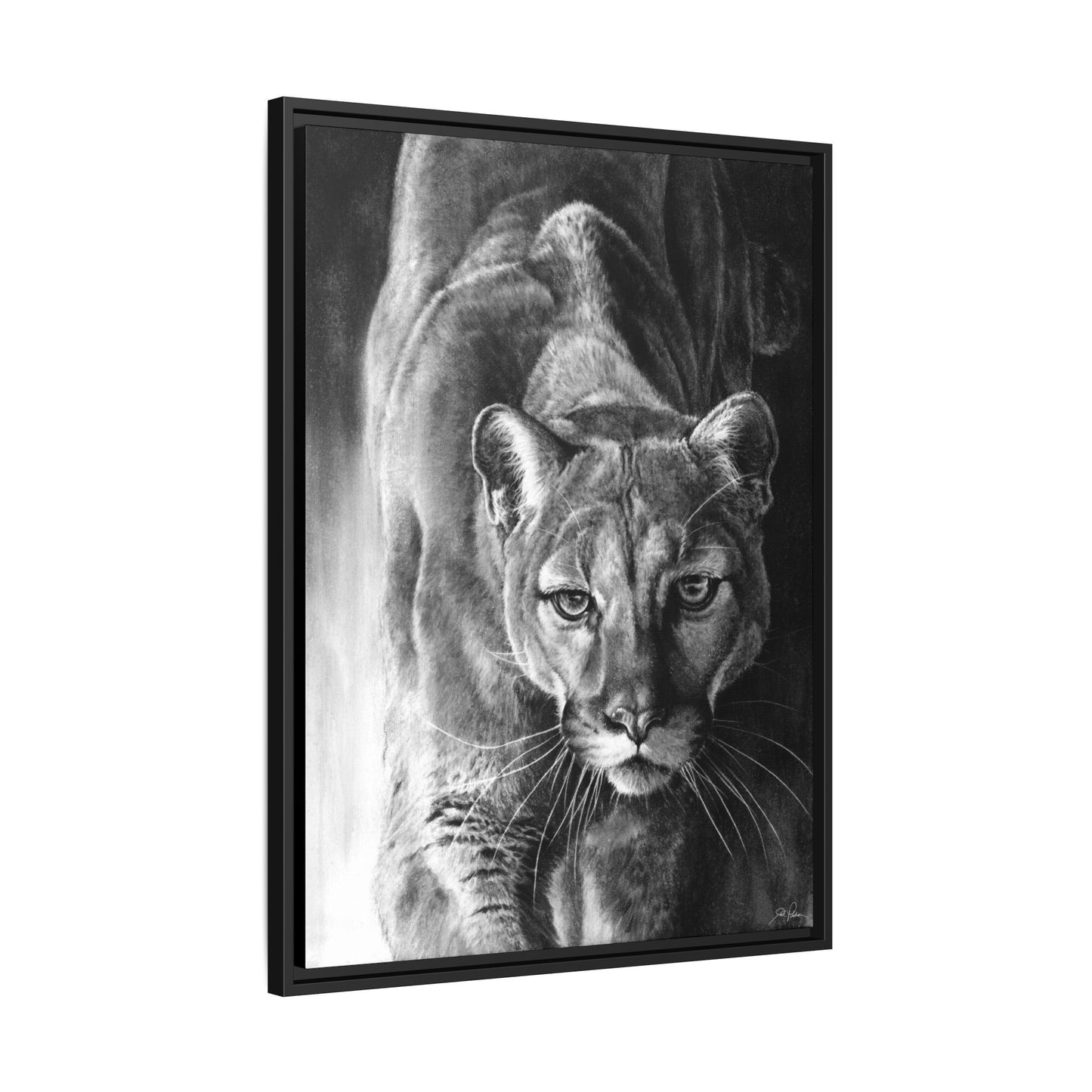 "Watcher in the Woods" Framed Canvas
