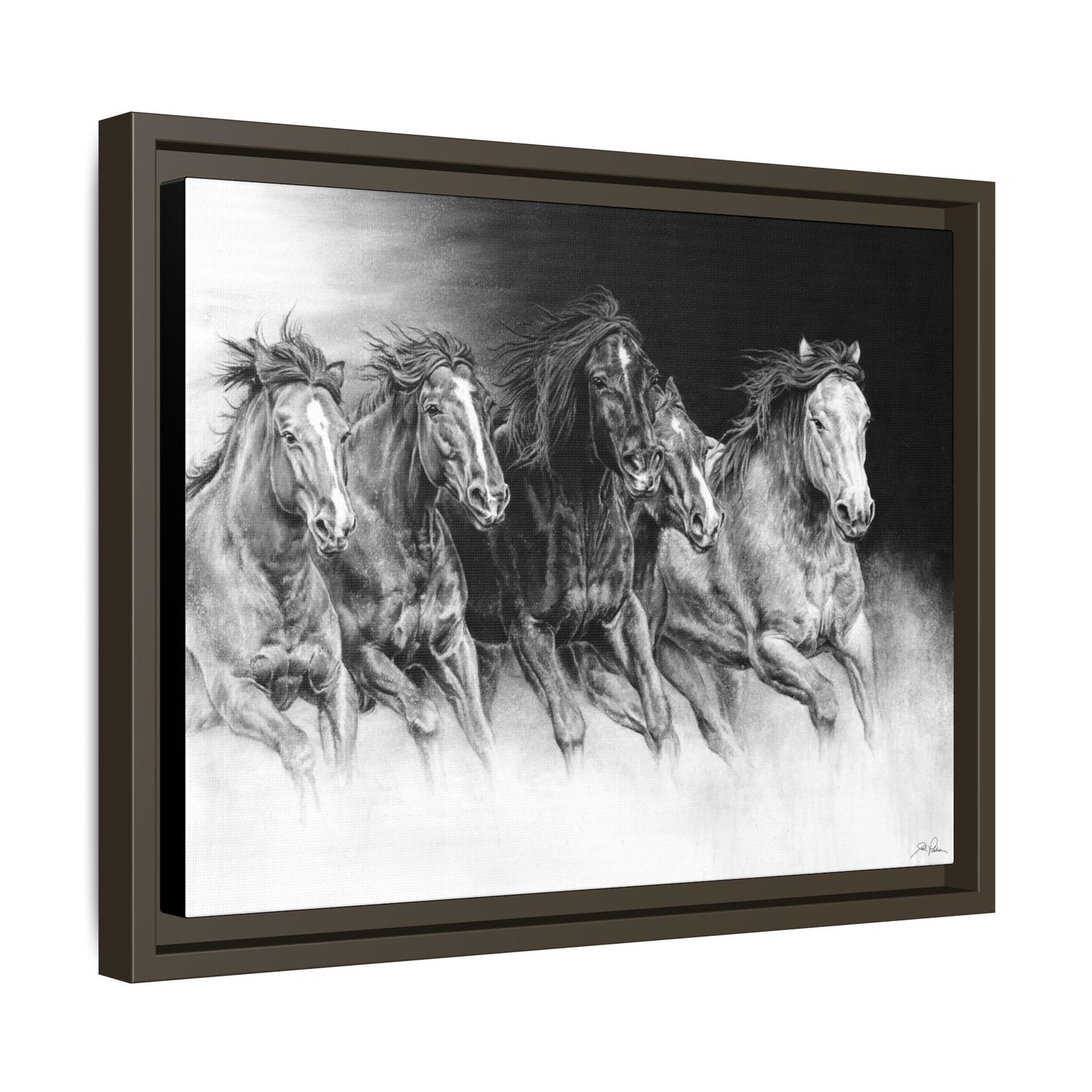 "Wild Bunch" Framed Canvas