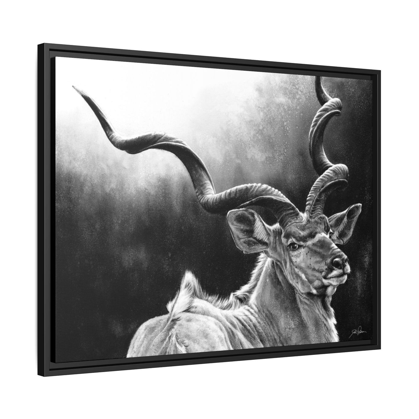 "Kudu" Framed Canvas