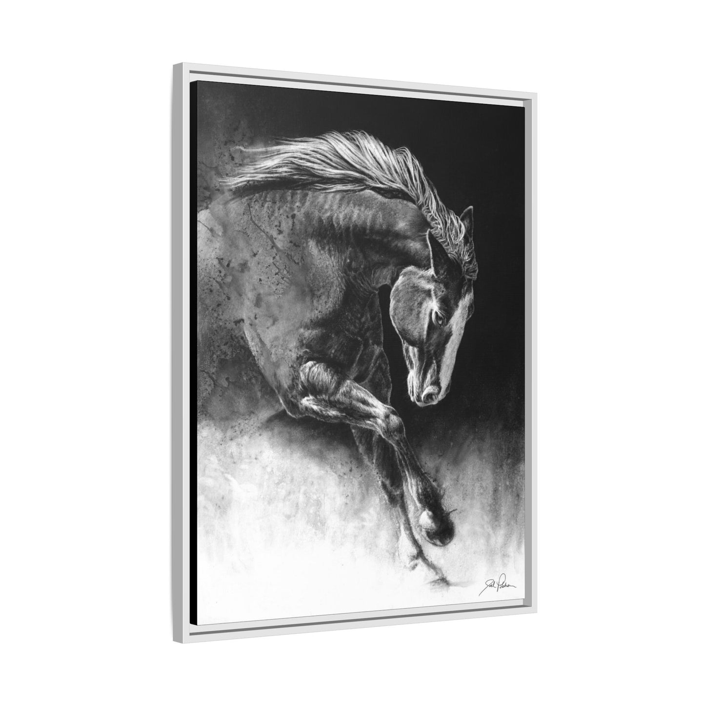 "Unbridled" Framed Canvas