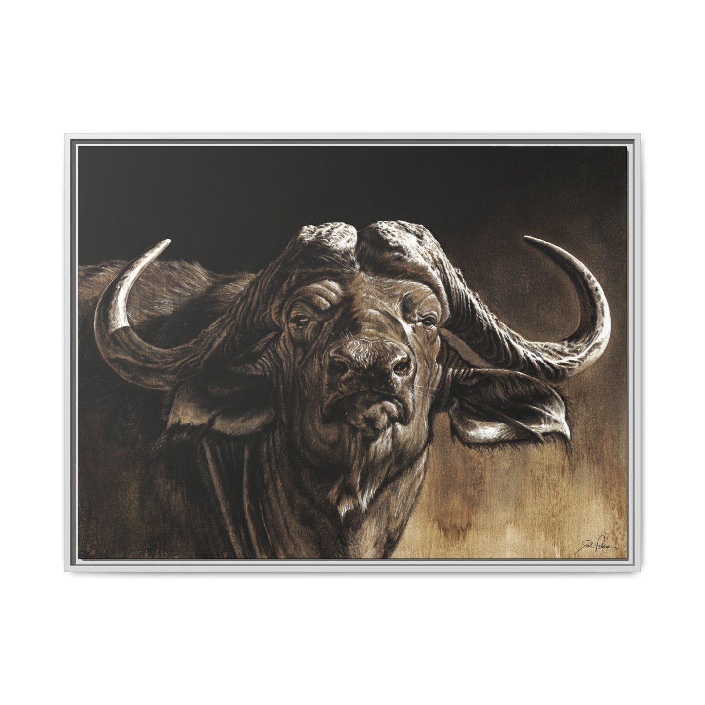 "Debt Collector" Framed Canvas