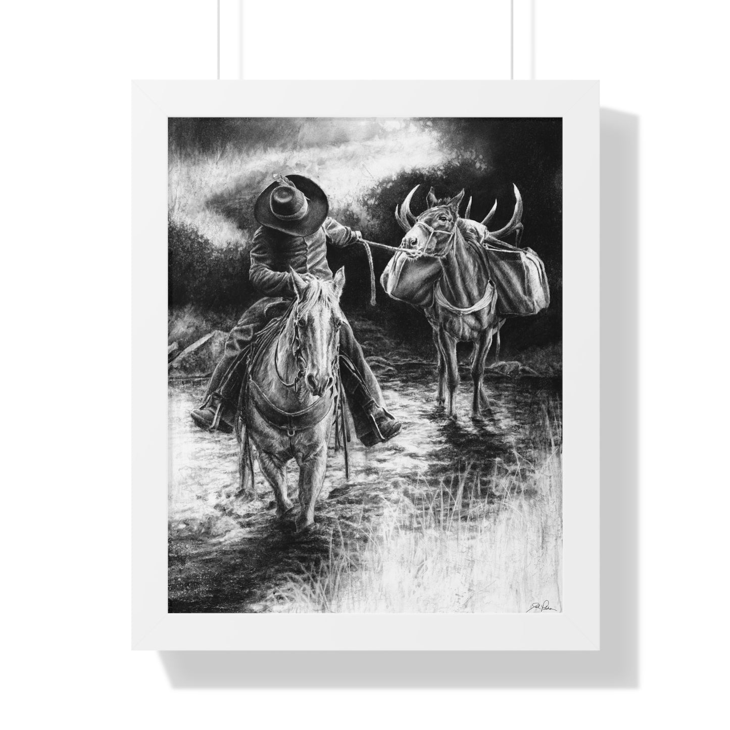 "Shallow Crossing" Framed Paper Print