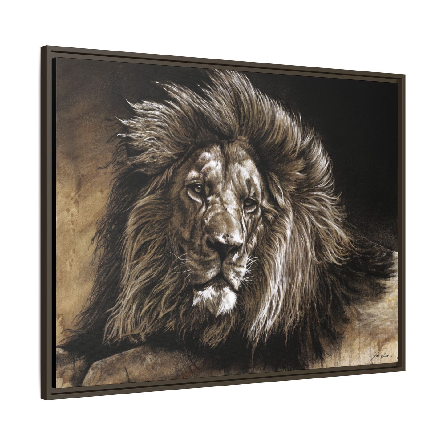 "No Worries" Framed Canvas