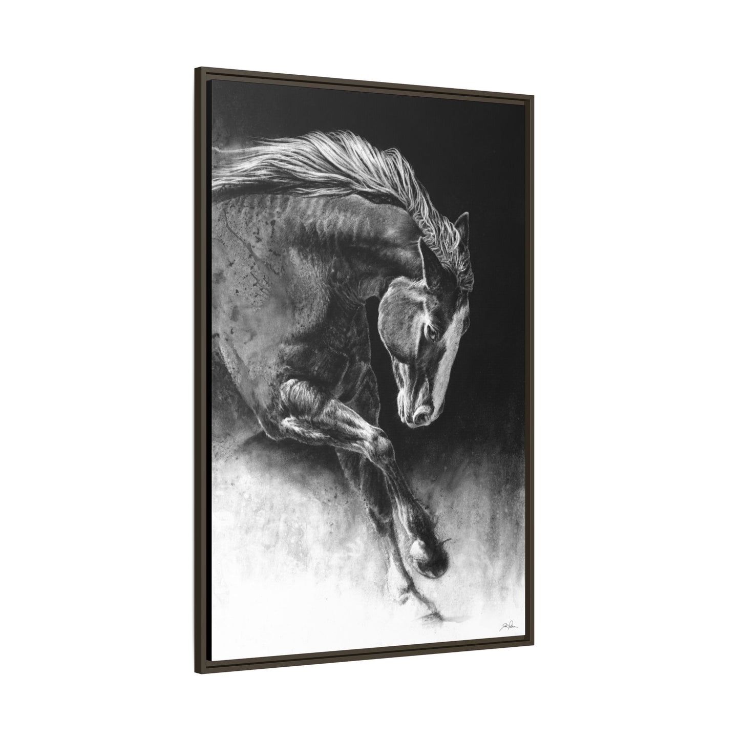 "Unbridled" Framed Canvas