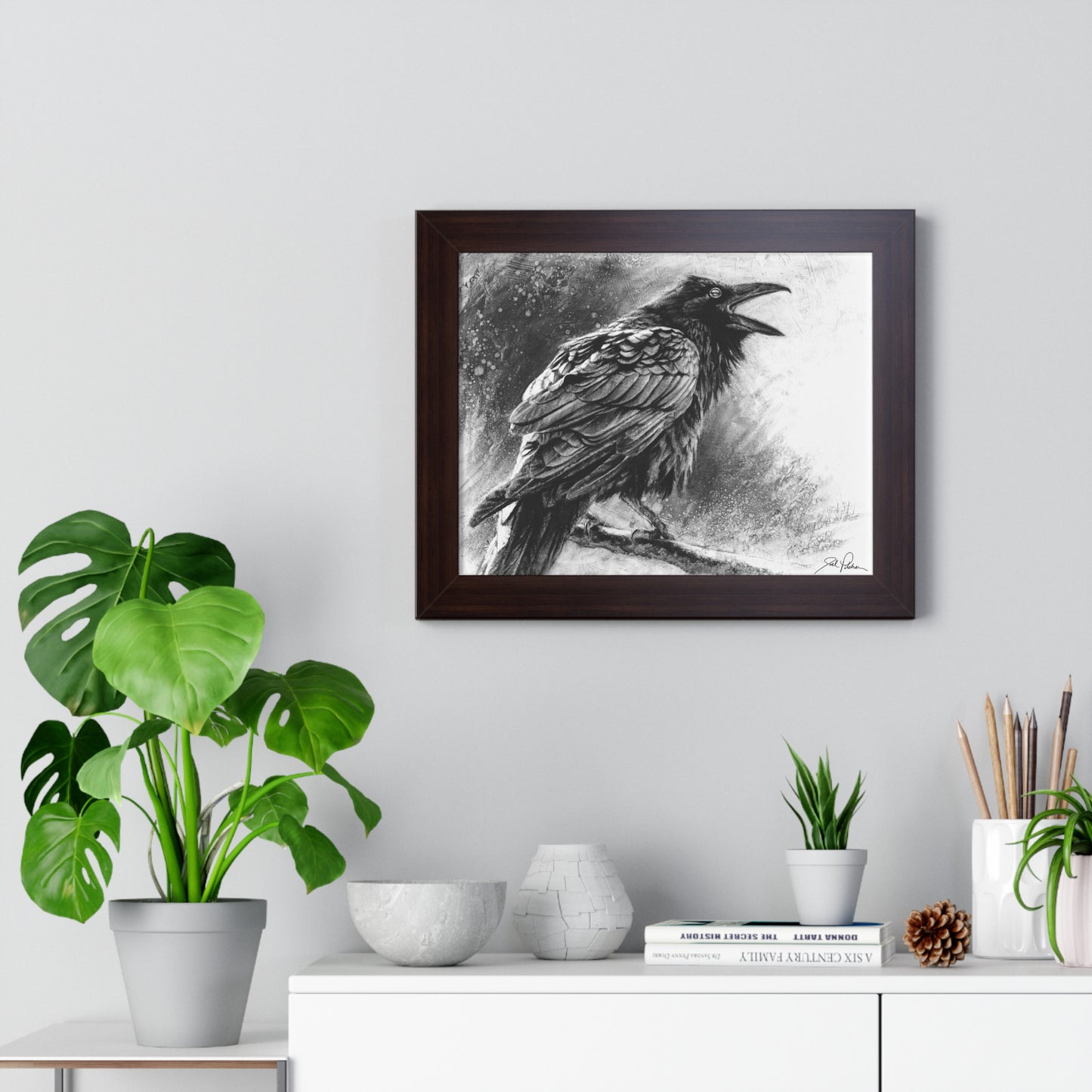 "Raven" Framed Paper Print