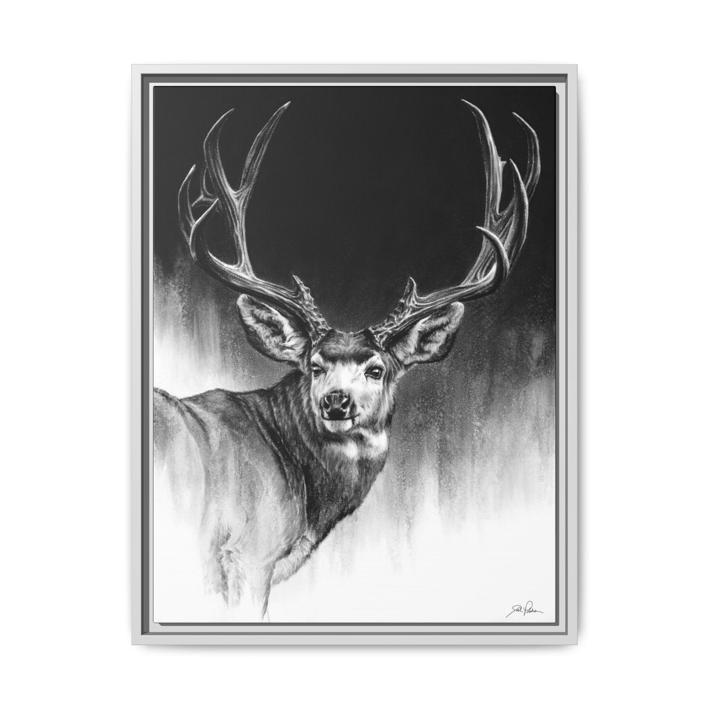 "Looking Back" Framed Canvas