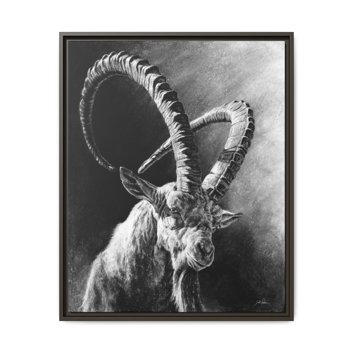 "Ibex" Framed Canvas
