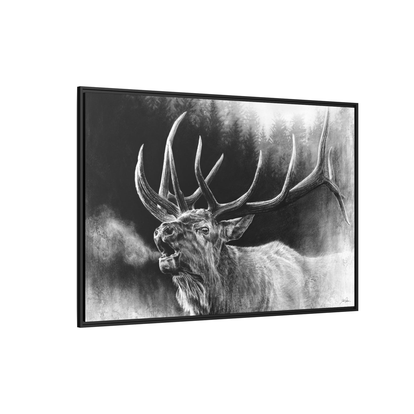 "Bugle Boy" Framed Canvas
