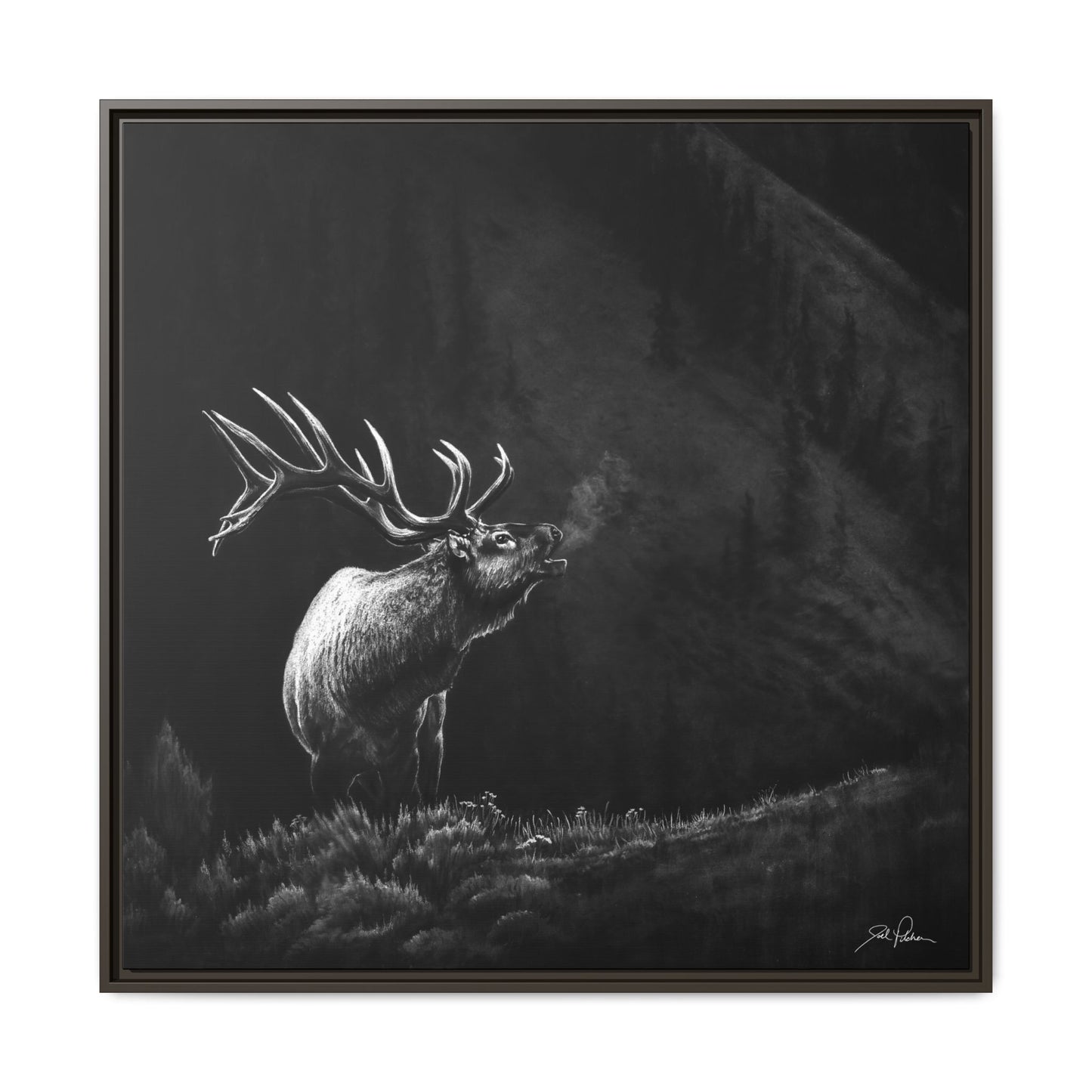 "Mountain Monarch" Framed Canvas