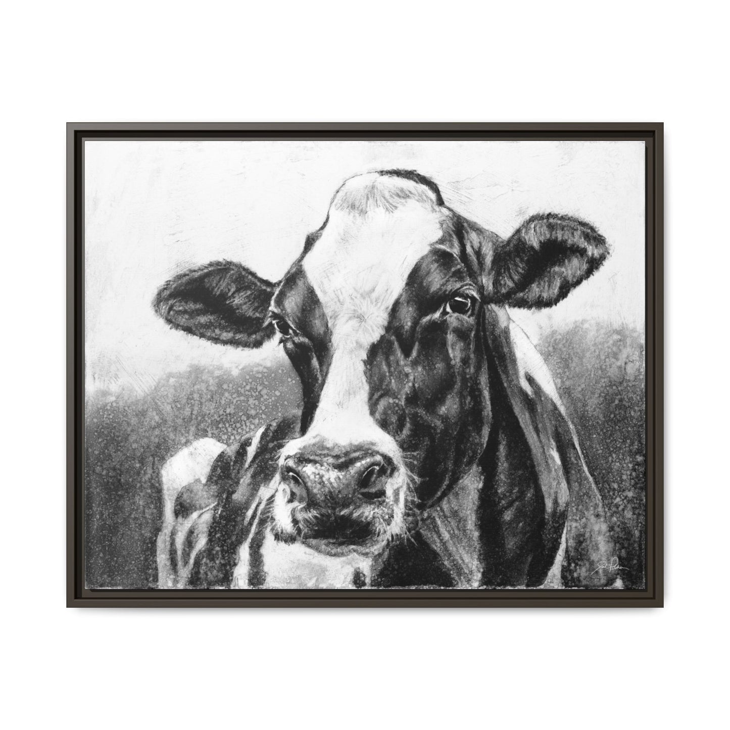 "Holstein" Framed Canvas