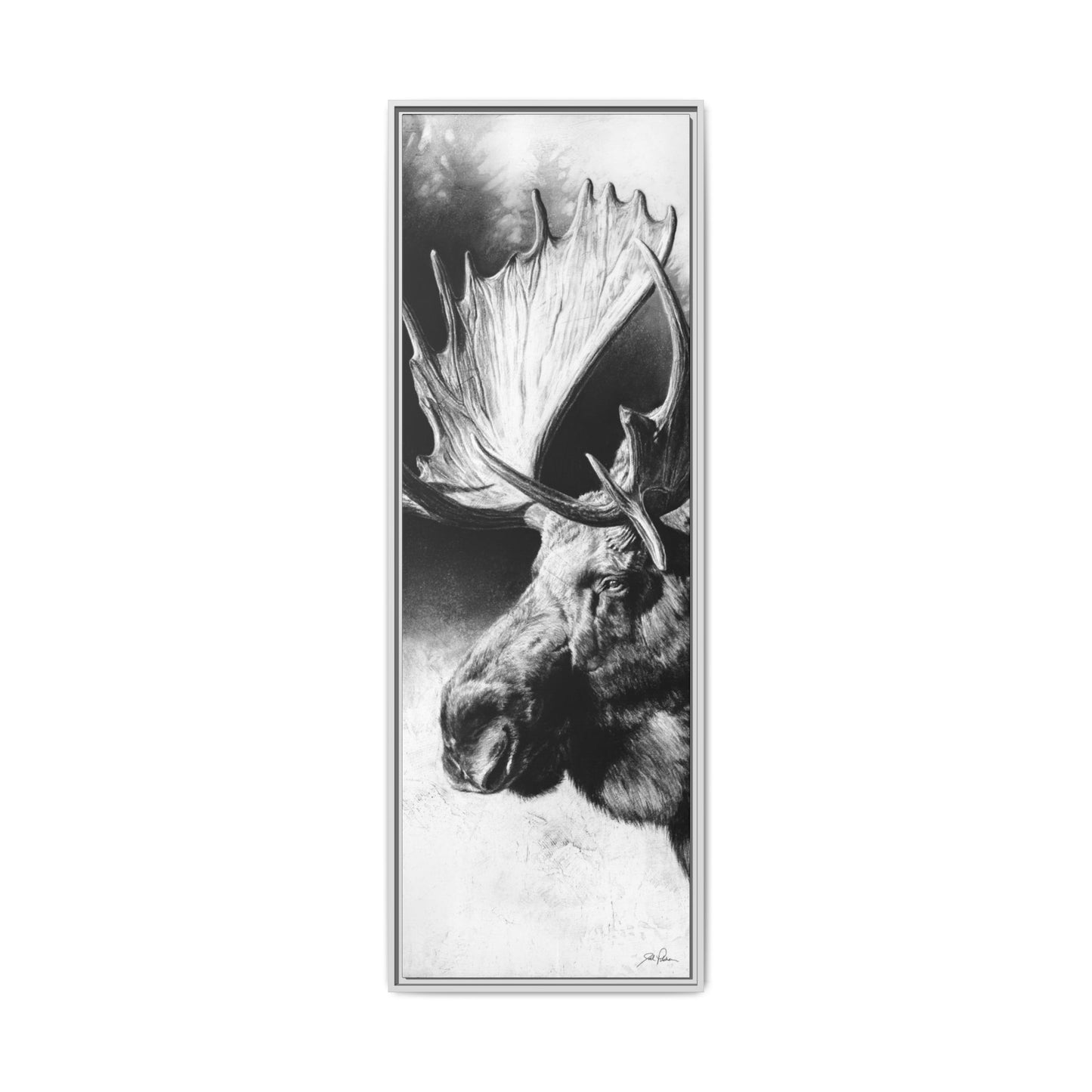 "Formida-bull" Framed Canvas