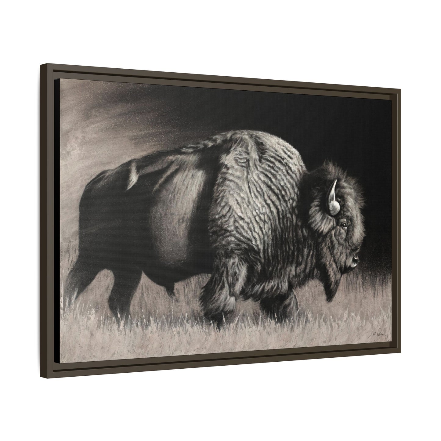 "Into the Storm" Framed Canvas