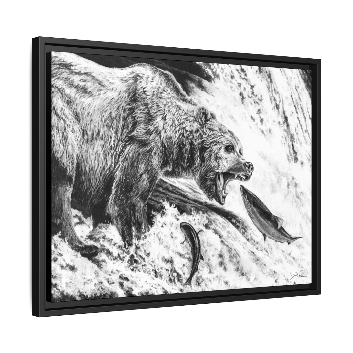 Gone Fishin'" Framed Canvas