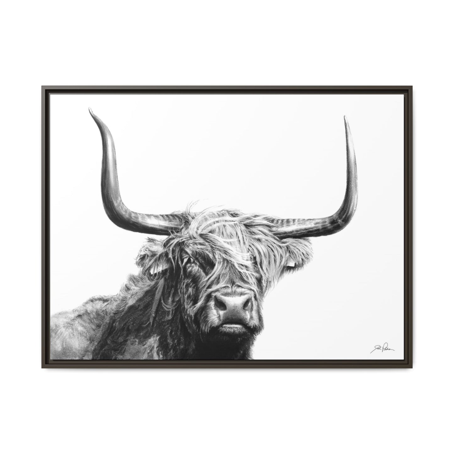 "Highlander" Framed Canvas