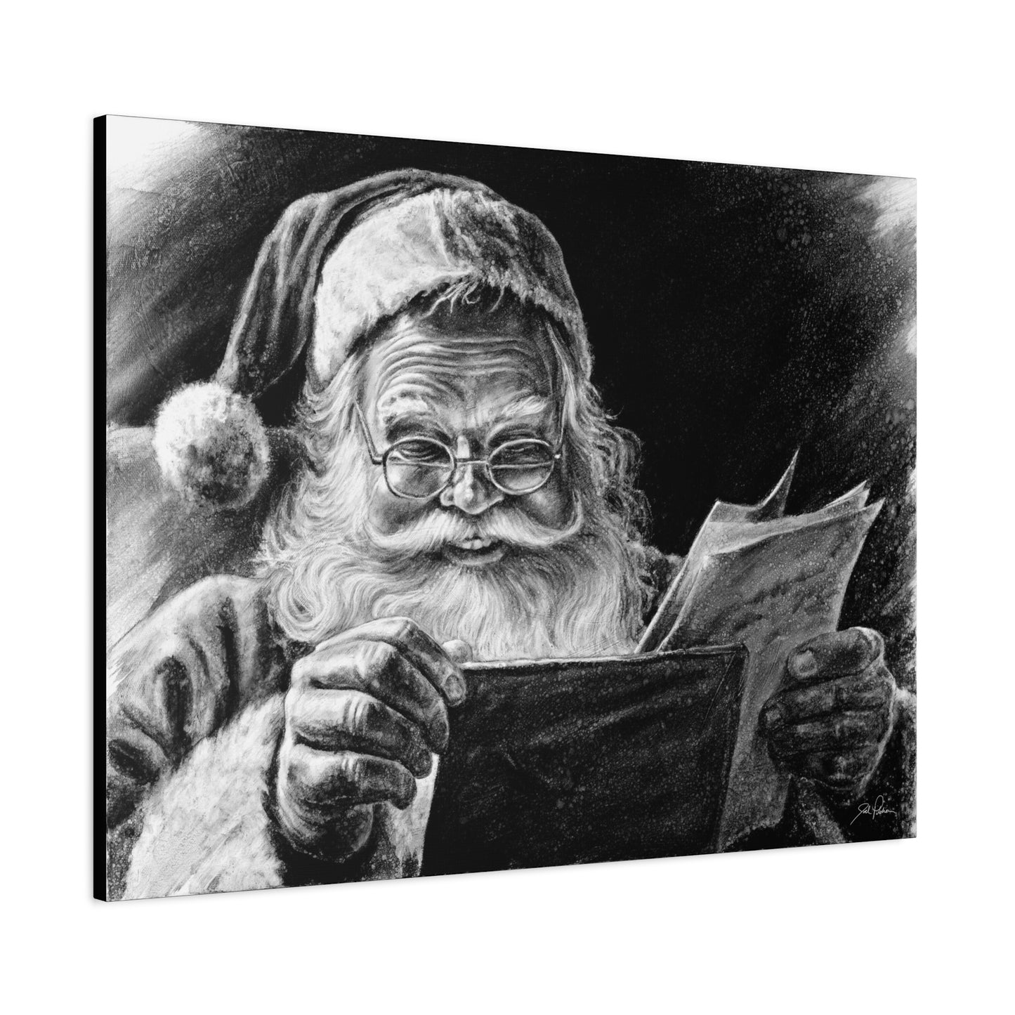 "Dear Santa" Stretched Canvas