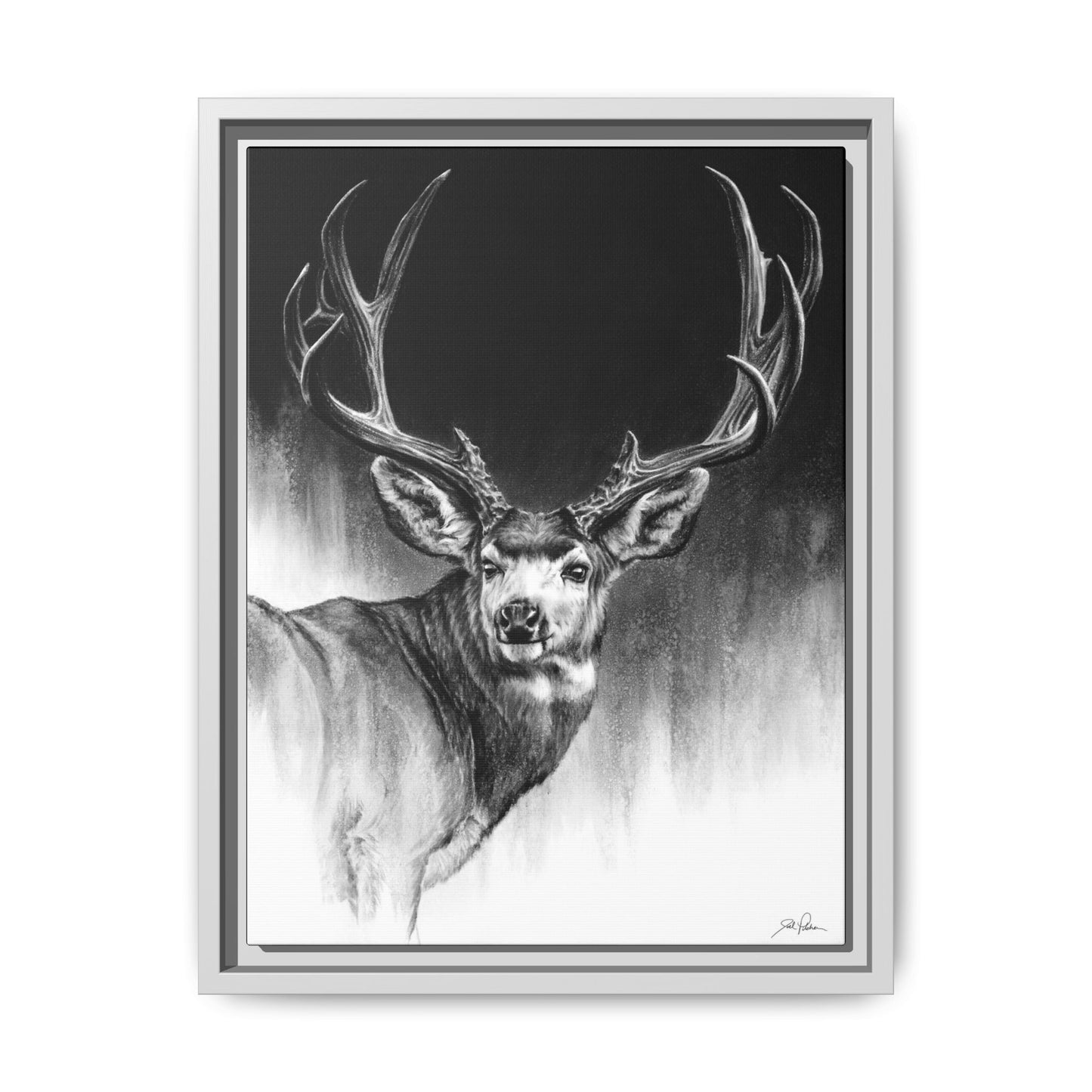 "Looking Back" Framed Canvas