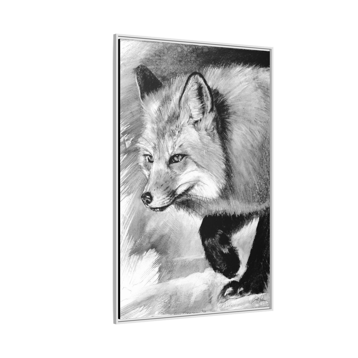 "Fox" Framed Canvas