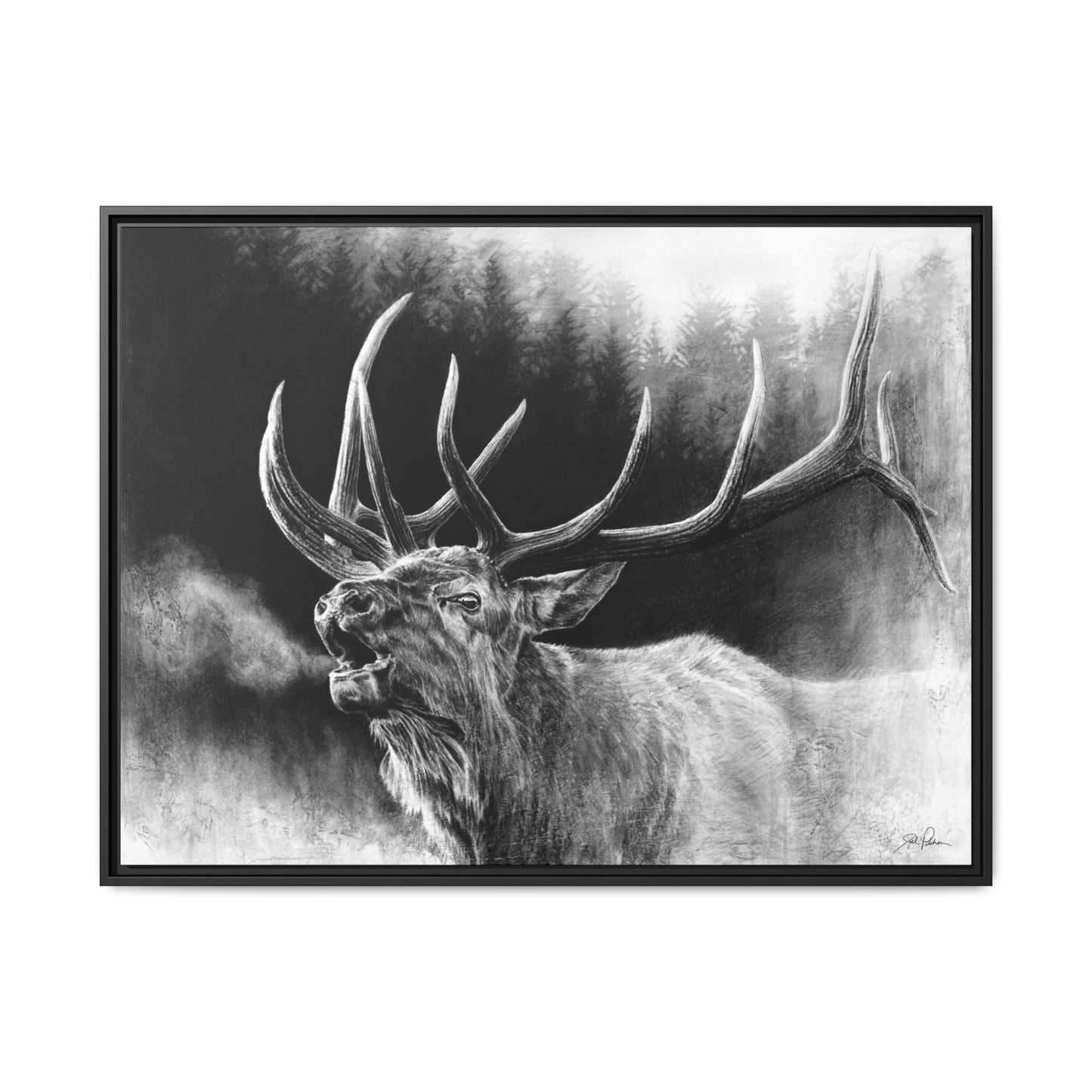 "Bugle Boy" Framed Canvas