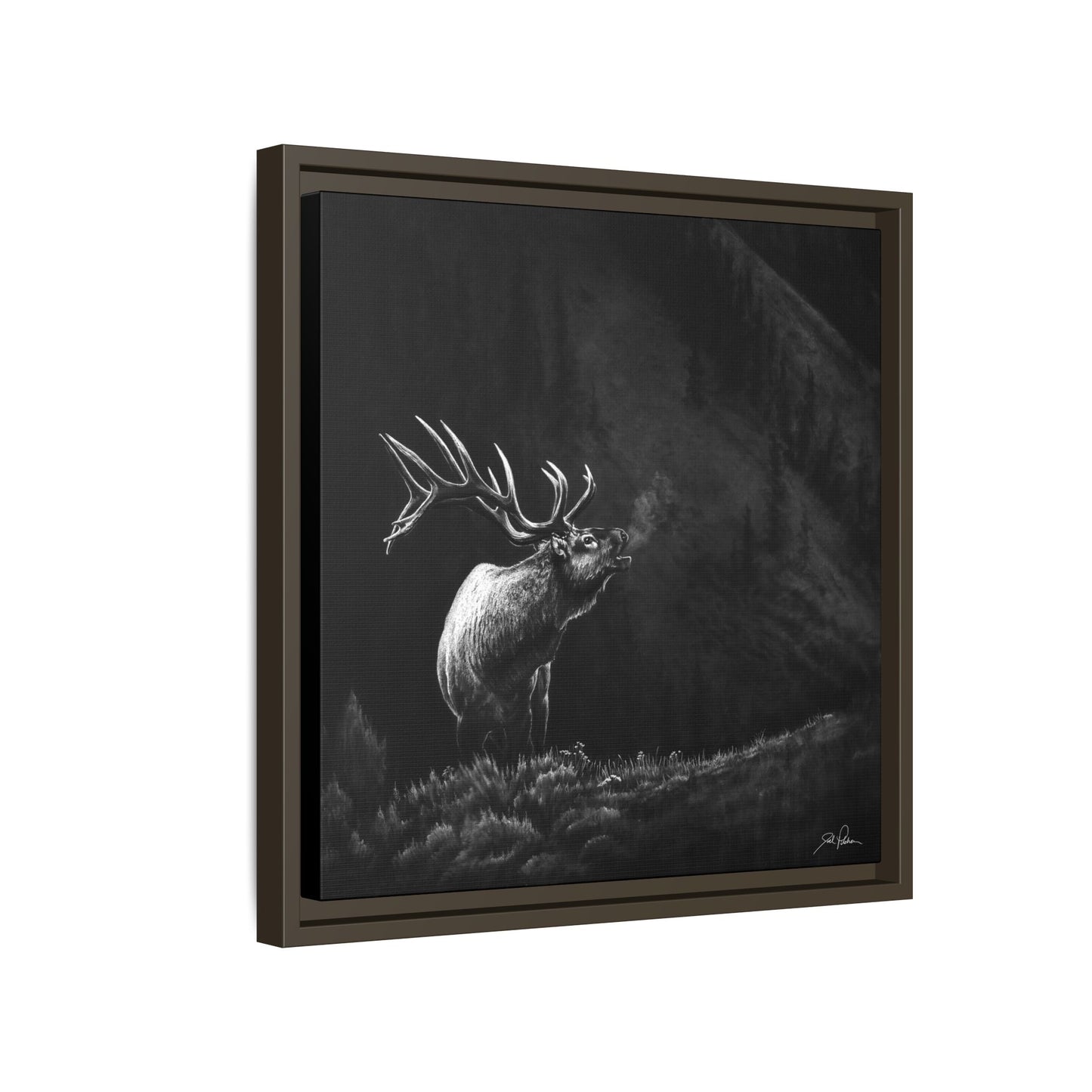 "Mountain Monarch" Framed Canvas