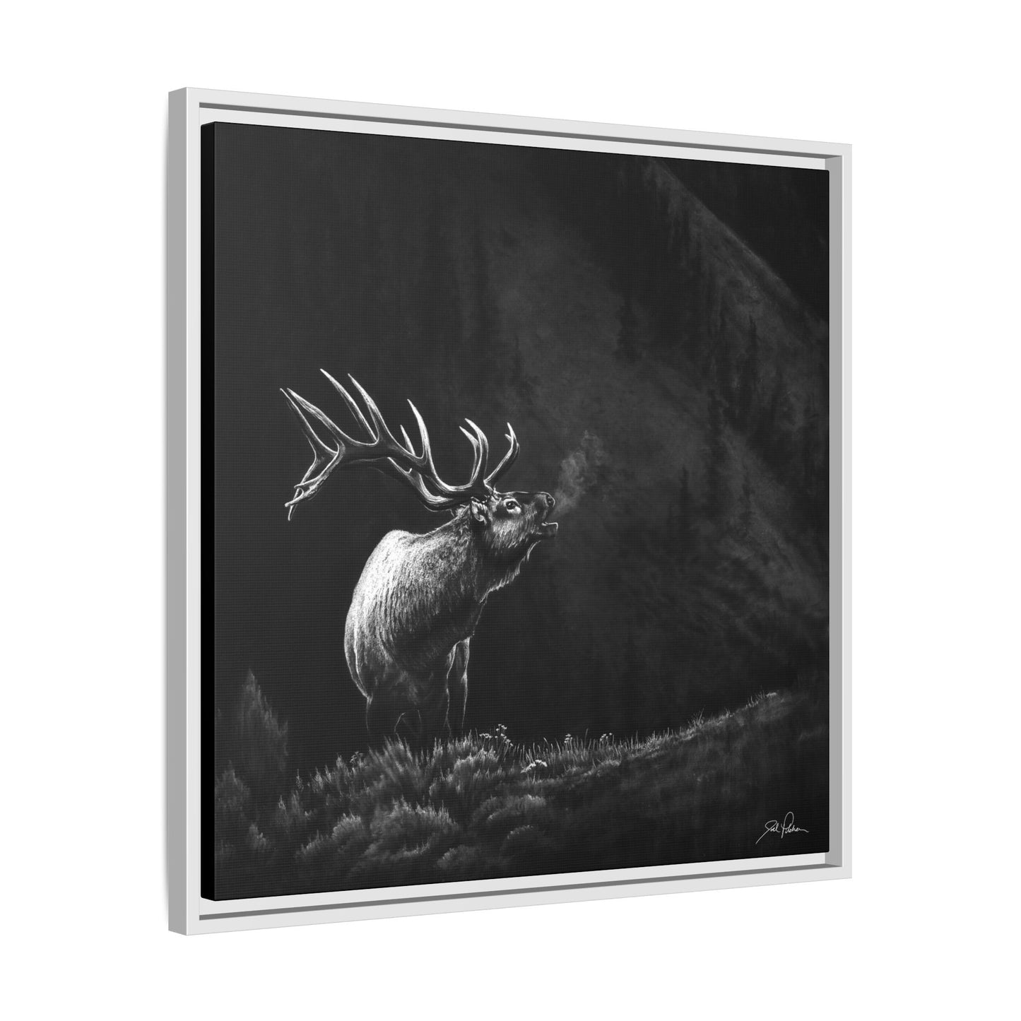 "Mountain Monarch" Framed Canvas
