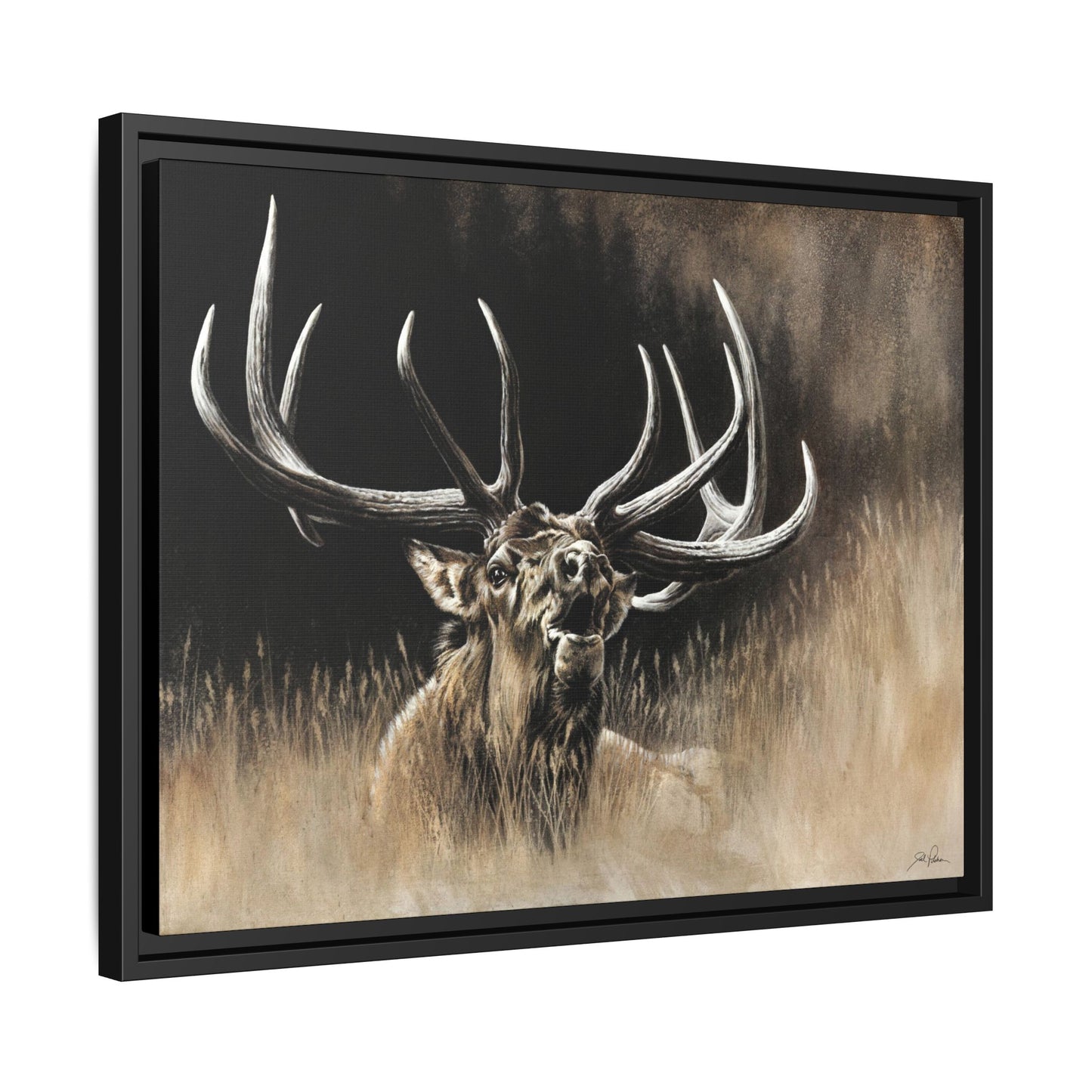 "Wake Up Call" Framed Canvas