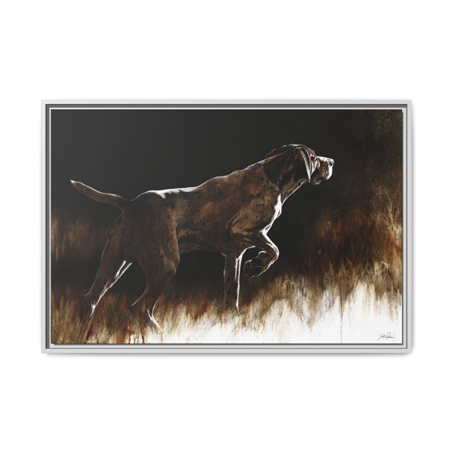 "On Point" Framed Canvas