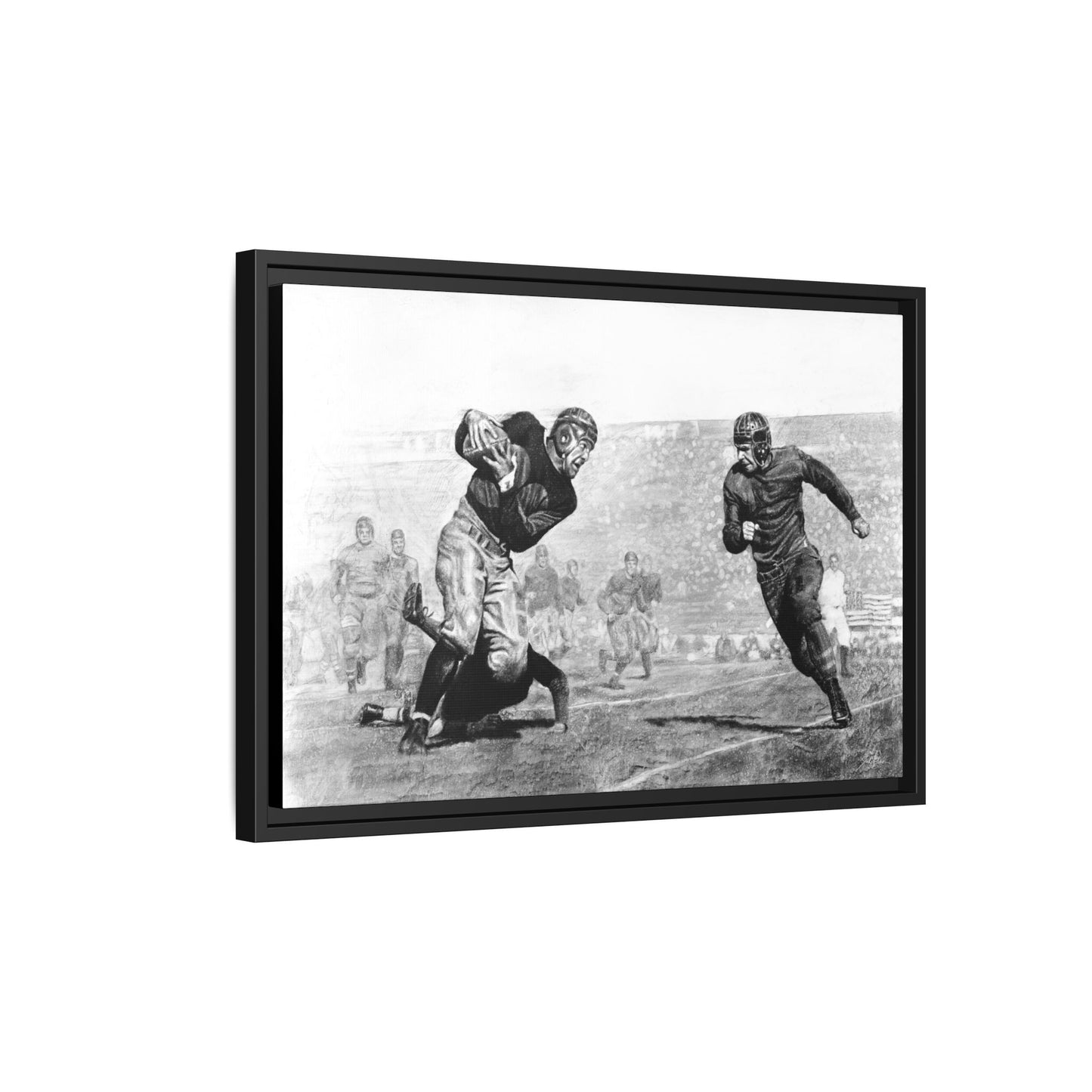 "Leatherheads" Framed Canvas