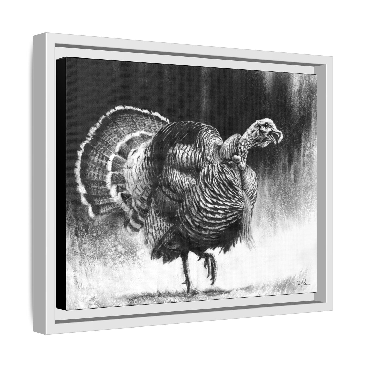 "Gobbler" Framed Canvas