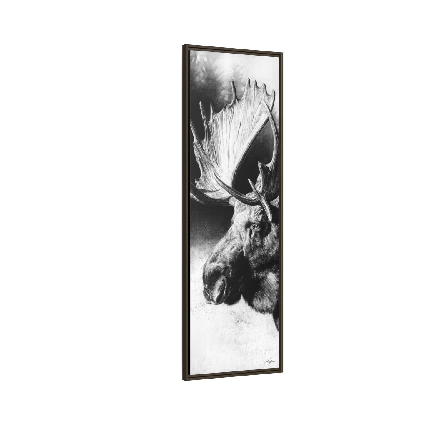 "Formida-bull" Framed Canvas