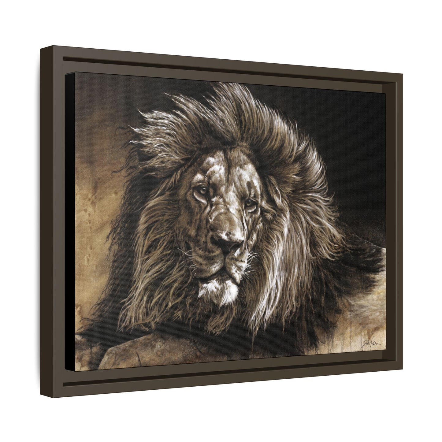 "No Worries" Framed Canvas
