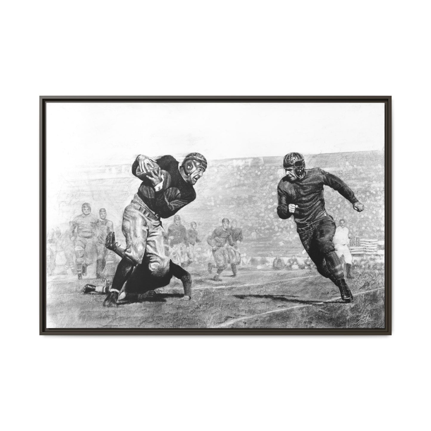"Leatherheads" Framed Canvas