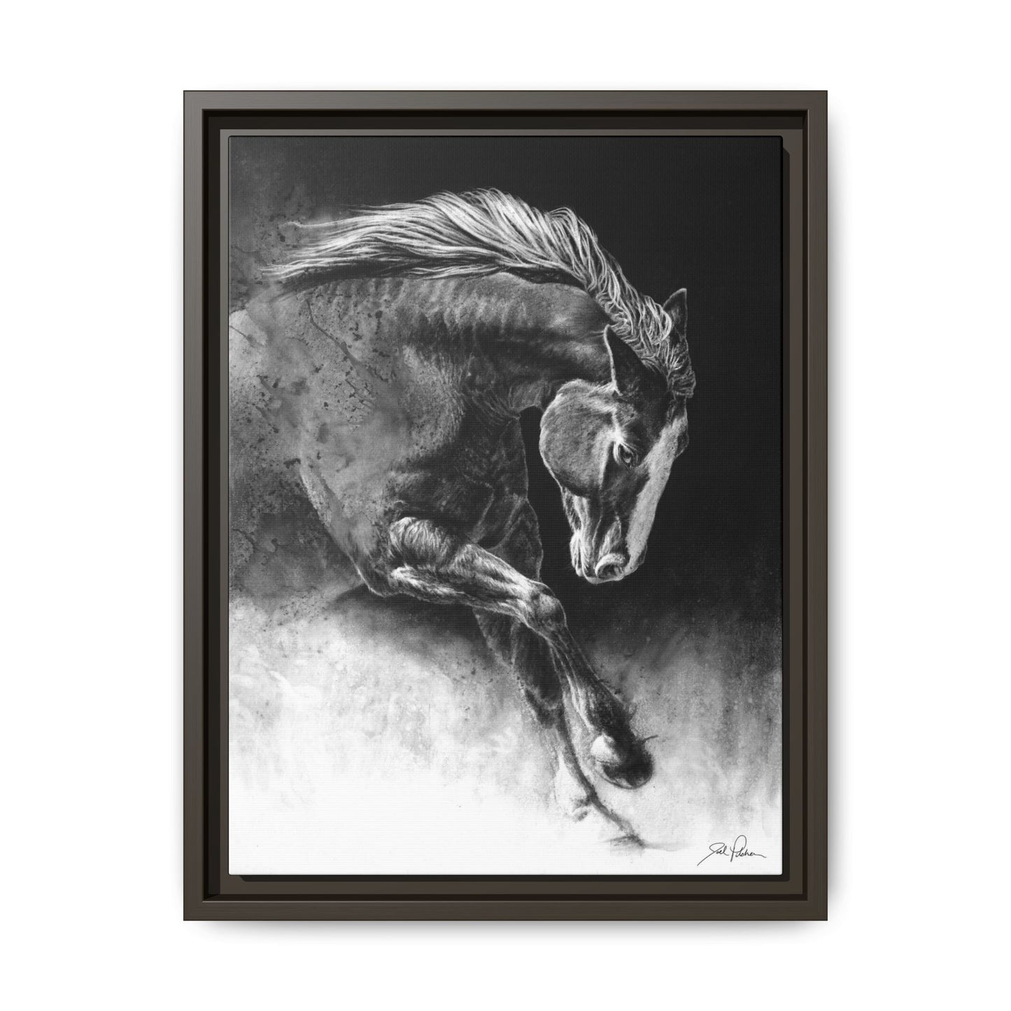 "Unbridled" Framed Canvas
